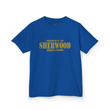 Load image into Gallery viewer, Property of Sherwood T-Shirt - Gold Font (Youth Size)
