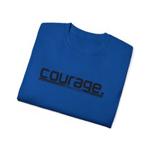 Load image into Gallery viewer, Bold Courage : Heavy Cotton Tee : Black Letters
