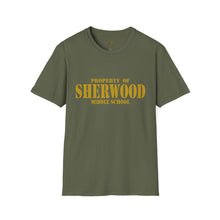 Load image into Gallery viewer, Property of Sherwood T-Shirt - Gold Font (Adult Size)

