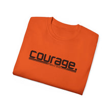 Load image into Gallery viewer, Bold Courage : Heavy Cotton Tee : Black Letters
