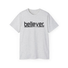 Load image into Gallery viewer, Bold Believer : Heavy Cotton Tee : Black Letters
