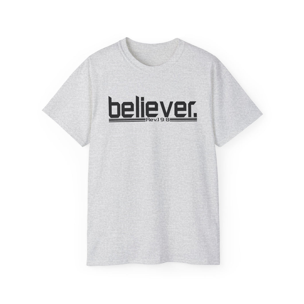 Bold Believer : Heavy Cotton Tee : Black Letters