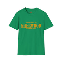Load image into Gallery viewer, Property of Sherwood T-Shirt - Gold Font (Adult Size)
