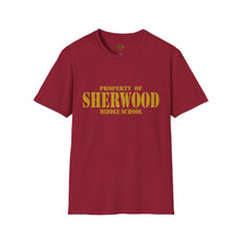 Load image into Gallery viewer, Property of Sherwood T-Shirt - Gold Font (Adult Size)
