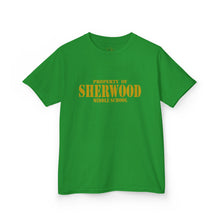 Load image into Gallery viewer, Property of Sherwood T-Shirt - Gold Font (Youth Size)

