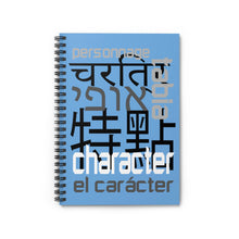 Load image into Gallery viewer, Character - Blue Spiral Notebook - Ruled Line

