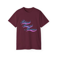 Load image into Gallery viewer, Blessed Beyond Measure : REV 19:8 : Dark Ultra Cotton Tee
