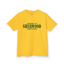 Load image into Gallery viewer, Property of Sherwood Graphic Kids Tee  (Green Text)
