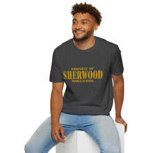 Load image into Gallery viewer, Property of Sherwood T-Shirt - Gold Font (Adult Size)
