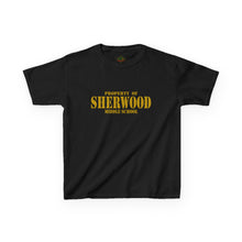 Load image into Gallery viewer, Property of Sherwood T-Shirt - Gold Font (Youth Size)
