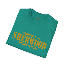 Load image into Gallery viewer, Property of Sherwood T-Shirt - Gold Font (Adult Size)
