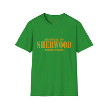 Load image into Gallery viewer, Property of Sherwood T-Shirt - Gold Font (Adult Size)
