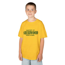 Load image into Gallery viewer, Property of Sherwood Graphic Kids Tee  (Green Text)
