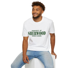 Load image into Gallery viewer, Property of Sherwood T-Shirt - Green Font (Adult Size)
