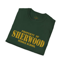 Load image into Gallery viewer, Property of Sherwood T-Shirt - Gold Font (Adult Size)
