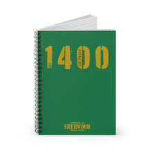 Load image into Gallery viewer, 1400! Spiral Notebook (Green)
