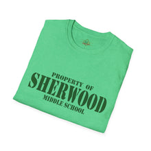 Load image into Gallery viewer, Property of Sherwood T-Shirt - Green Font (Adult Size)
