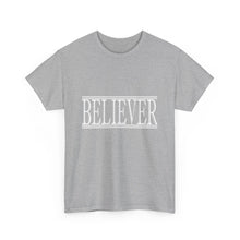 Load image into Gallery viewer, Believer : Heavy Cotton Tee : White Letters
