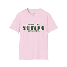 Load image into Gallery viewer, Property of Sherwood T-Shirt - Green Font (Adult Size)
