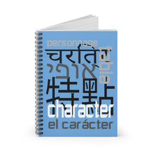 Load image into Gallery viewer, Character - Blue Spiral Notebook - Ruled Line
