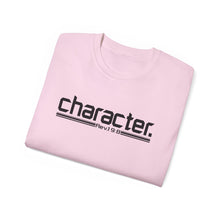 Load image into Gallery viewer, Bold Character : Heavy Cotton Tee : Black Letters
