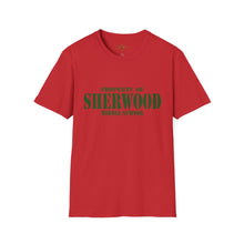 Load image into Gallery viewer, Property of Sherwood T-Shirt - Green Font (Adult Size)
