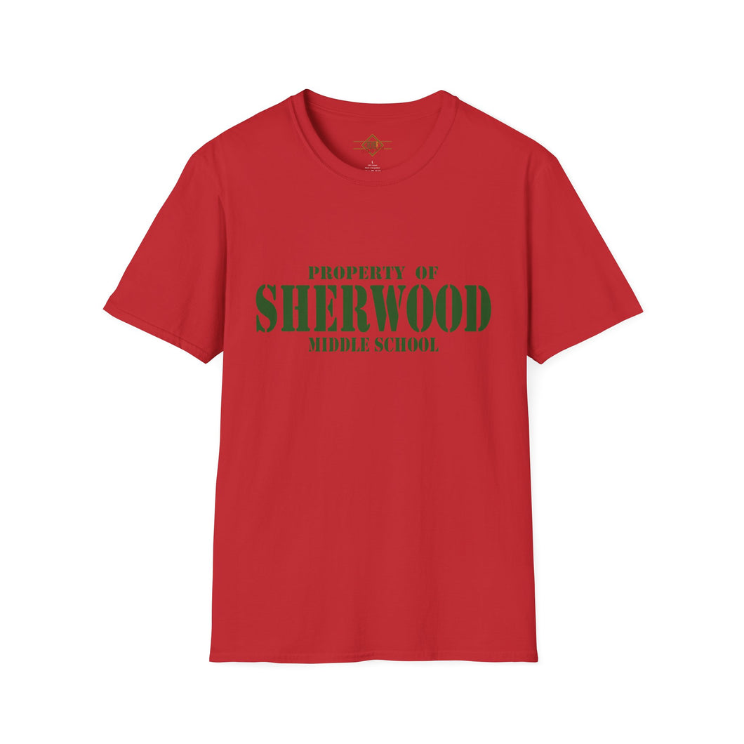 Property of Sherwood T-Shirt - Green Font (Adult Size)