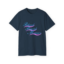 Load image into Gallery viewer, Blessed Beyond Measure : REV 19:8 : Dark Ultra Cotton Tee
