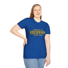 Load image into Gallery viewer, Property of Sherwood T-Shirt - Gold Font (Adult Size)
