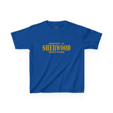 Load image into Gallery viewer, Property of Sherwood T-Shirt - Gold Font (Youth Size)
