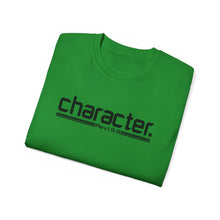 Load image into Gallery viewer, Bold Character : Heavy Cotton Tee : Black Letters
