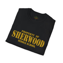 Load image into Gallery viewer, Property of Sherwood T-Shirt - Gold Font (Adult Size)
