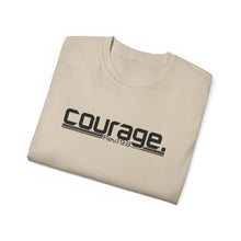 Load image into Gallery viewer, Bold Courage : Heavy Cotton Tee : Black Letters
