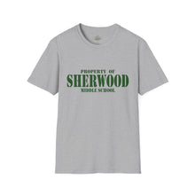 Load image into Gallery viewer, Property of Sherwood T-Shirt - Green Font (Adult Size)
