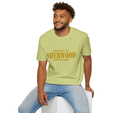 Load image into Gallery viewer, Property of Sherwood T-Shirt - Gold Font (Adult Size)
