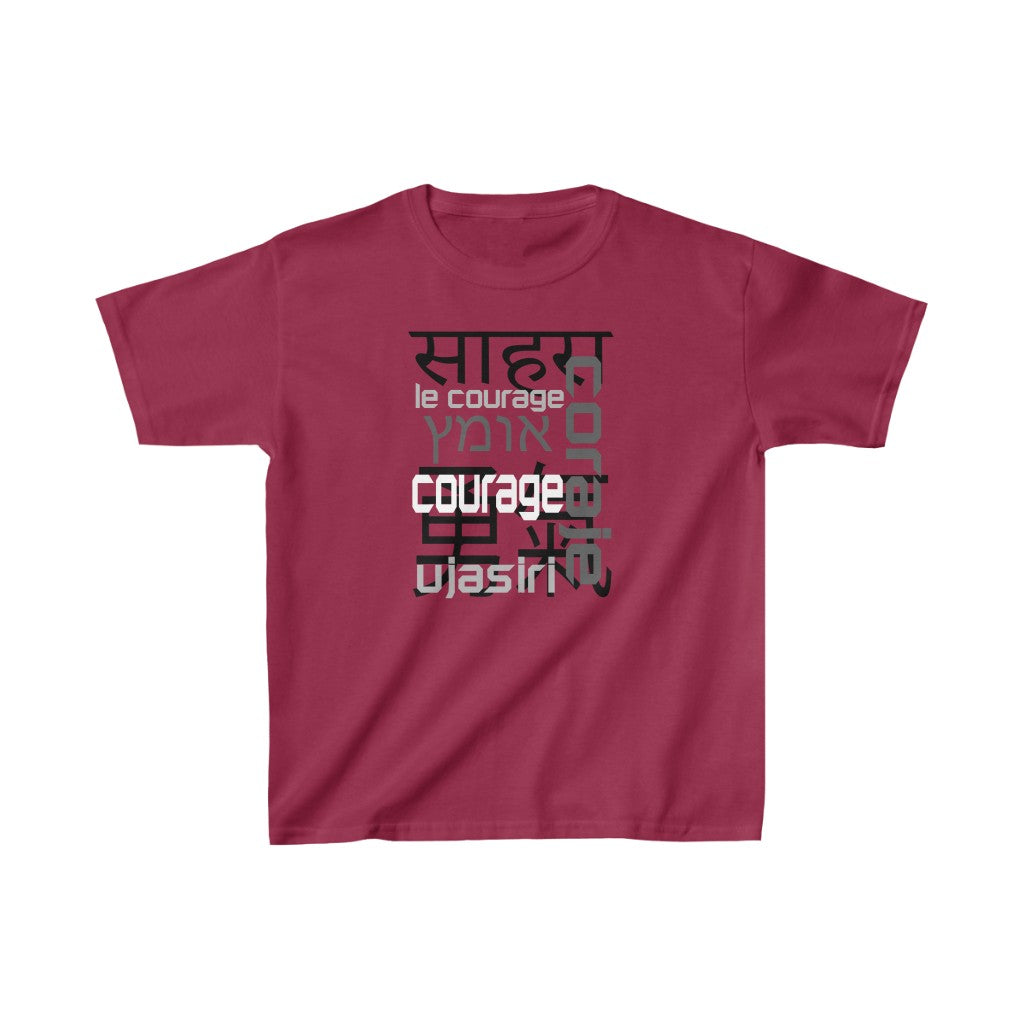 Many Ways To Say Courage : REV 19:8 : Kids Tee