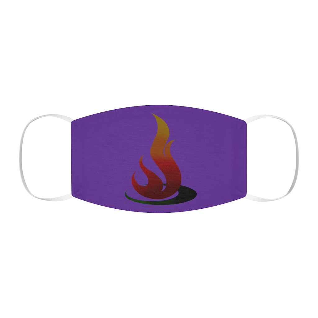 FLAME : Snug-Fit Polyester Face Mask - Purple