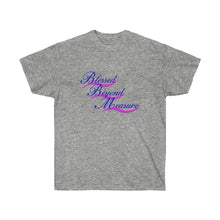 Load image into Gallery viewer, Blessed Beyond Measure : REV 19:8 : Light Ultra Cotton Tee
