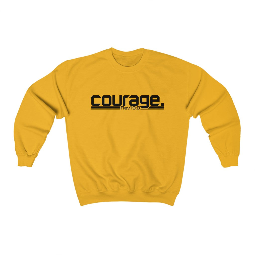 Courage : Rev.19:8 : Crewneck Sweatshirt