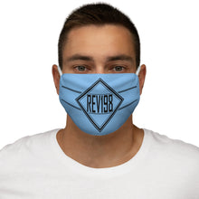 Load image into Gallery viewer, REV 19:8 : Snug-Fit Polyester Face Mask - NC Blue
