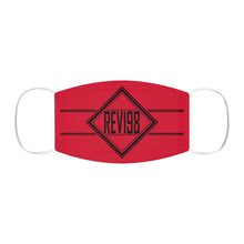 Load image into Gallery viewer, REV 19:8 : Snug-Fit Polyester Face Mask - Red
