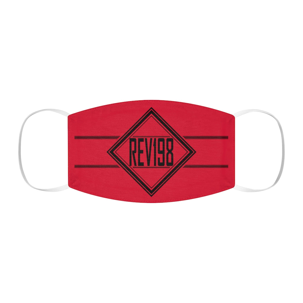 REV 19:8 : Snug-Fit Polyester Face Mask - Red